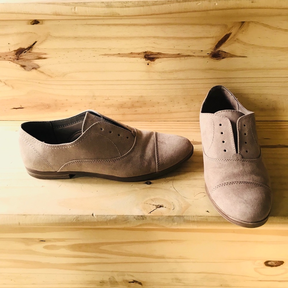 Taupe Suede Shoes
